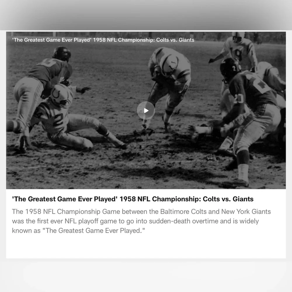 NFL Vintage 1958 “Greatest Game Ever Played” Hat - Size OS - Picture 3 of 8